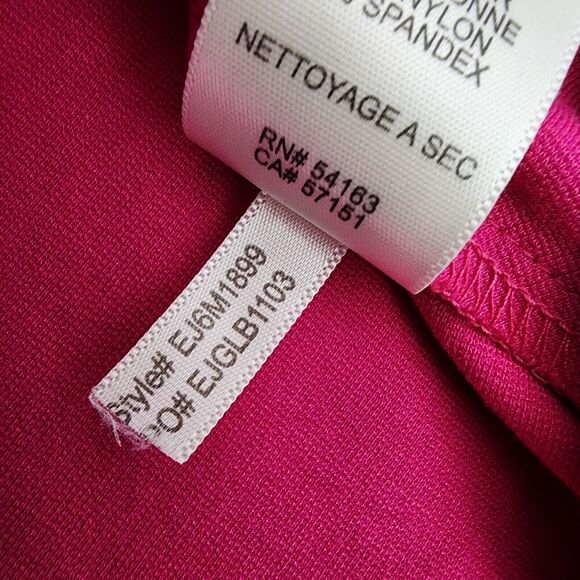 Eliza J Dress Size 6 Blue Pink Color Block Fit And Flare A Line Pockets Knee - Picture 12 of 12